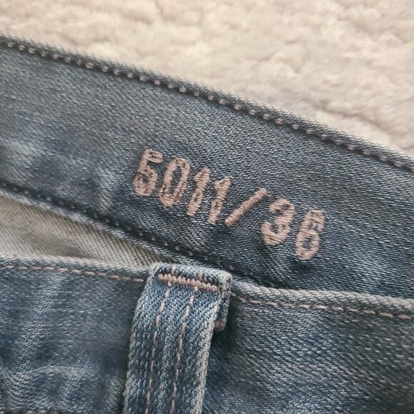 Fidelity Denim 5011 Diego Steel Jeans Men’s 36x32 Relaxed Straight Made in USA - Picture 5 of 14